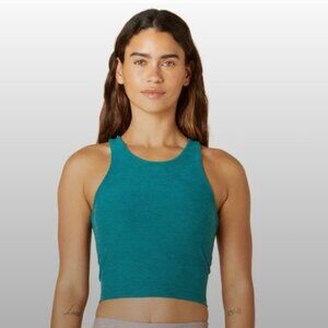 Beyond Yoga Refocus Cropped Tank Teal Blue XS